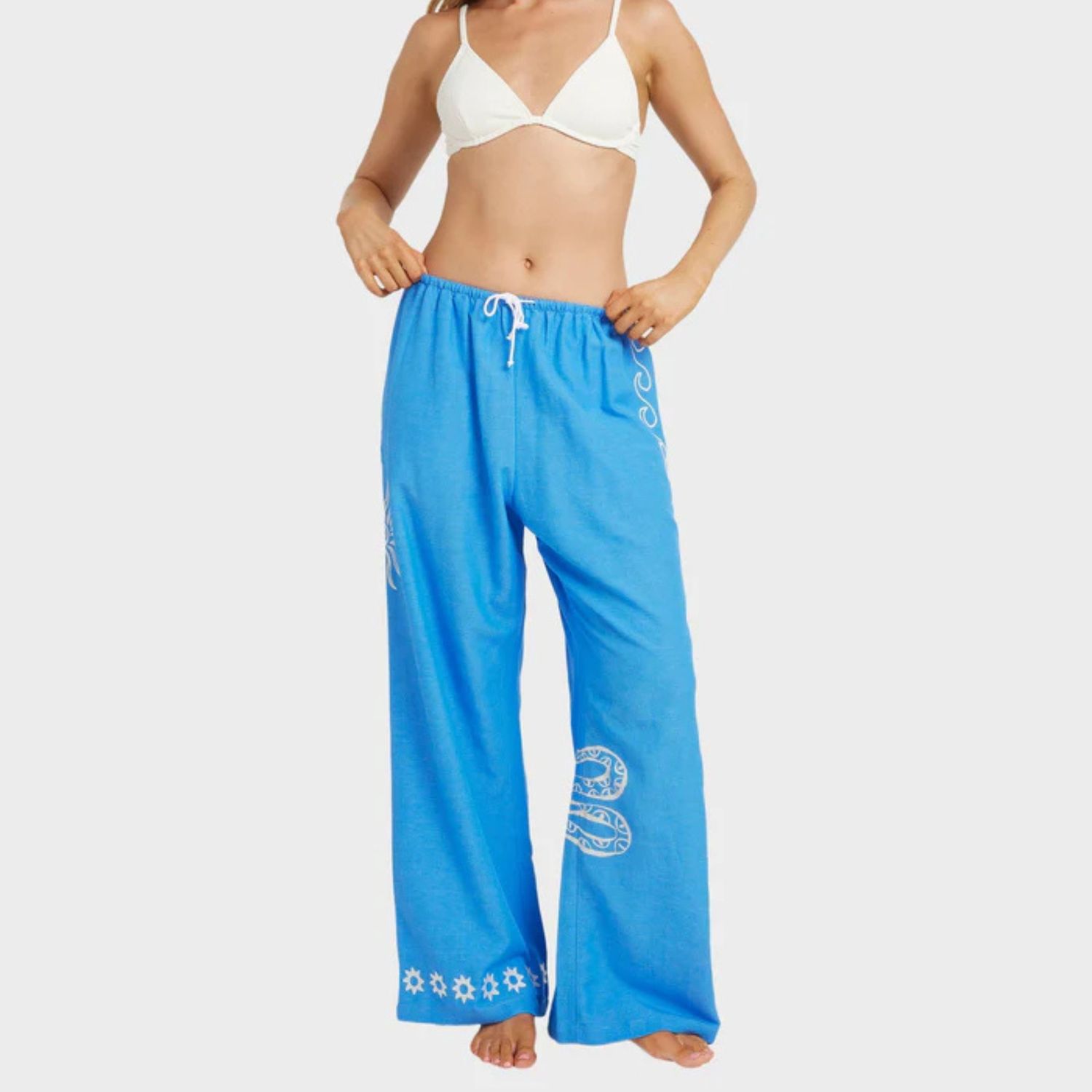 BILLABONG WOMENS FIND ME HERE ELASTIC PANT - TIDAL BLUE