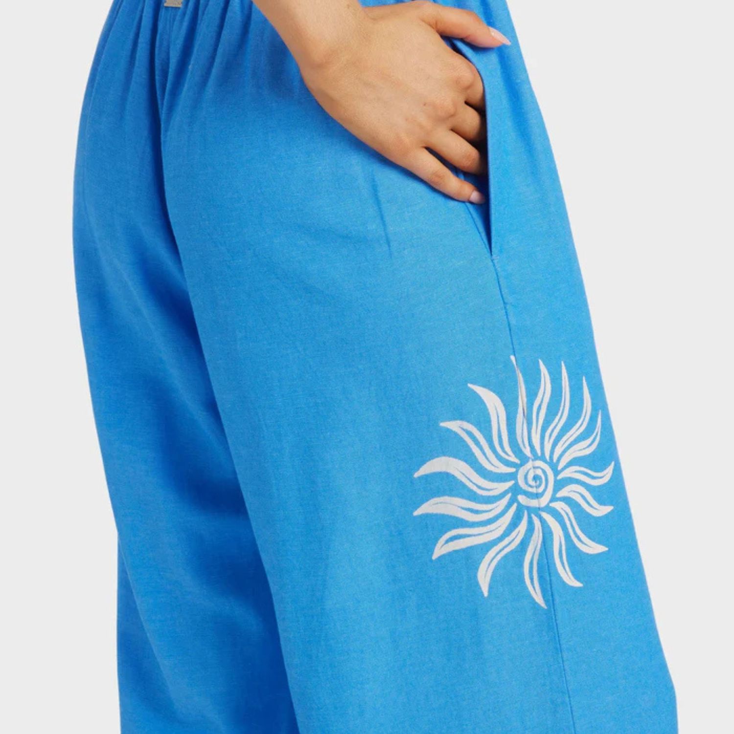 BILLABONG WOMENS FIND ME HERE ELASTIC PANT - TIDAL BLUE