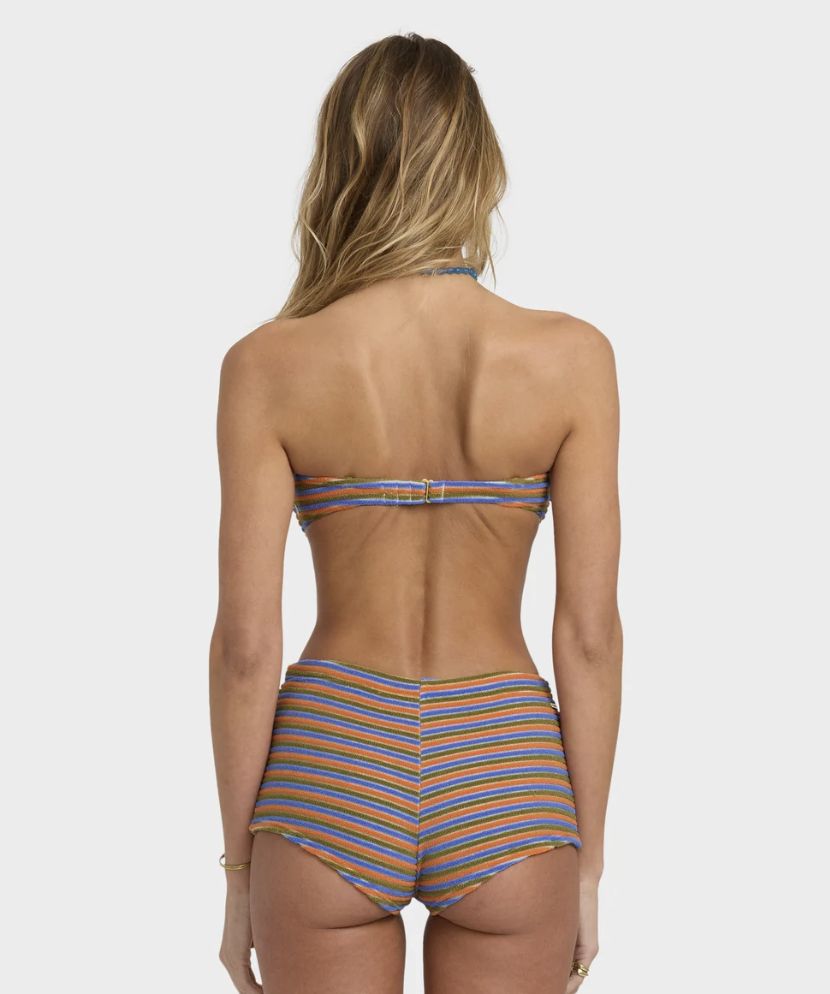 BILLABONG WOMENS TIDES TERRY RIO BANDEAU SWIM TOP - MULTI