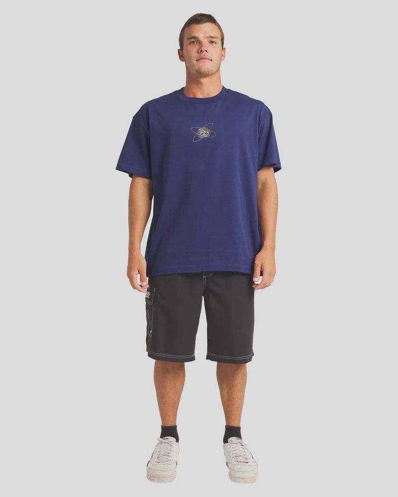 BILLABONG MENS SPEC 73 OG SS TEE - VINTAGE INDIGO