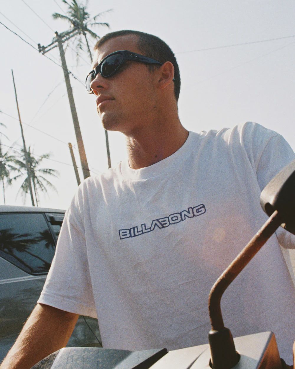BILLABONG MENS HALFTONE OG SS TEE - WHITE