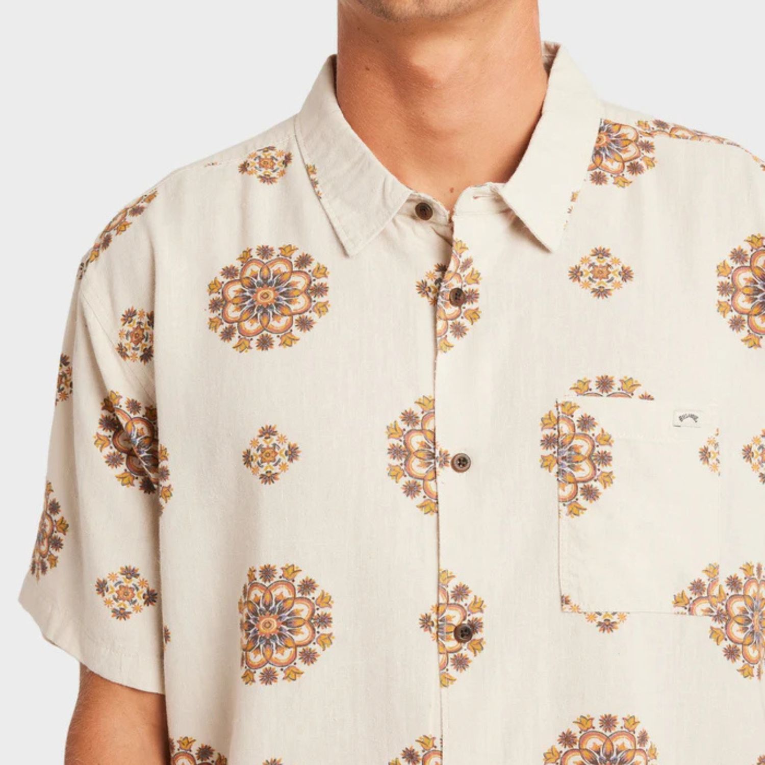 BILLABONG MENS CORDOBA SS TEE - CREAM