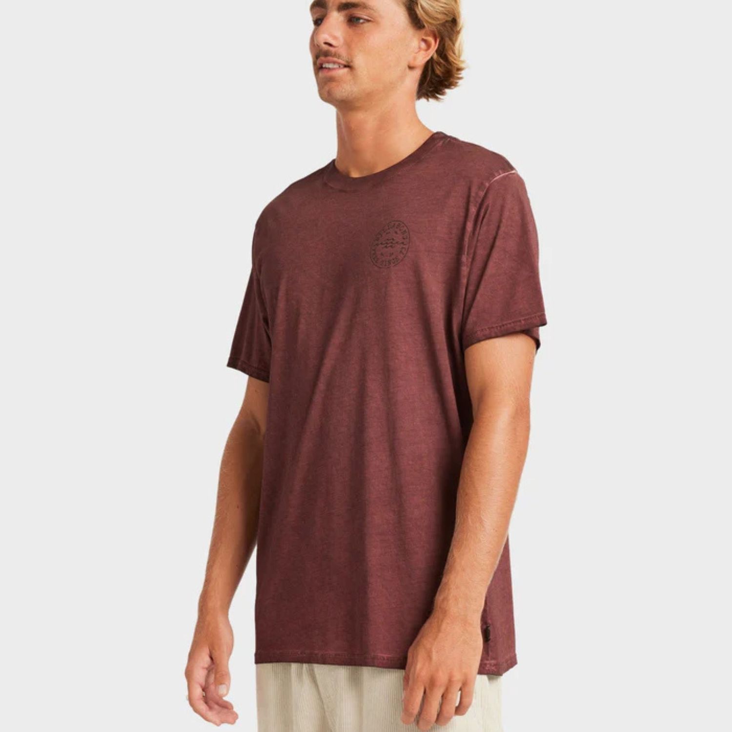 BILLABONG MENS BIG WAVE DAZ SS TEE - PLUM