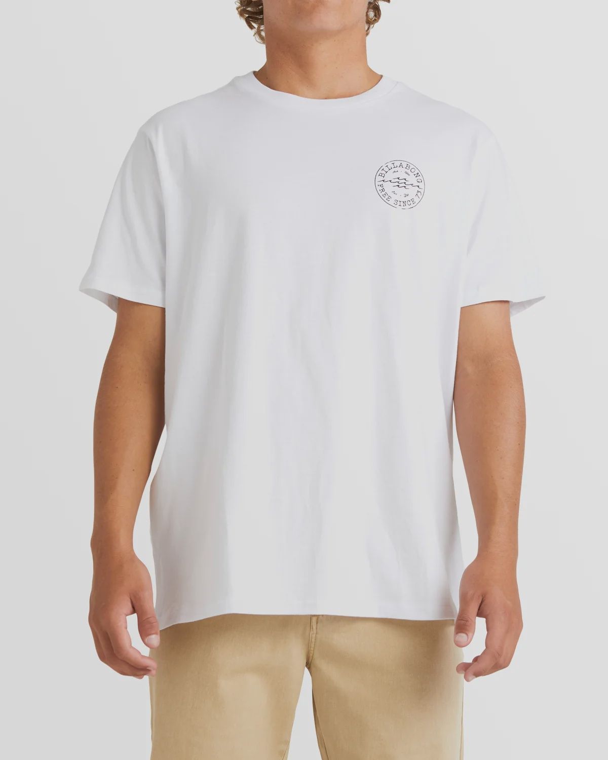 BILLABONG MENS BIG WAVE DAZ SS TEE - WHITE