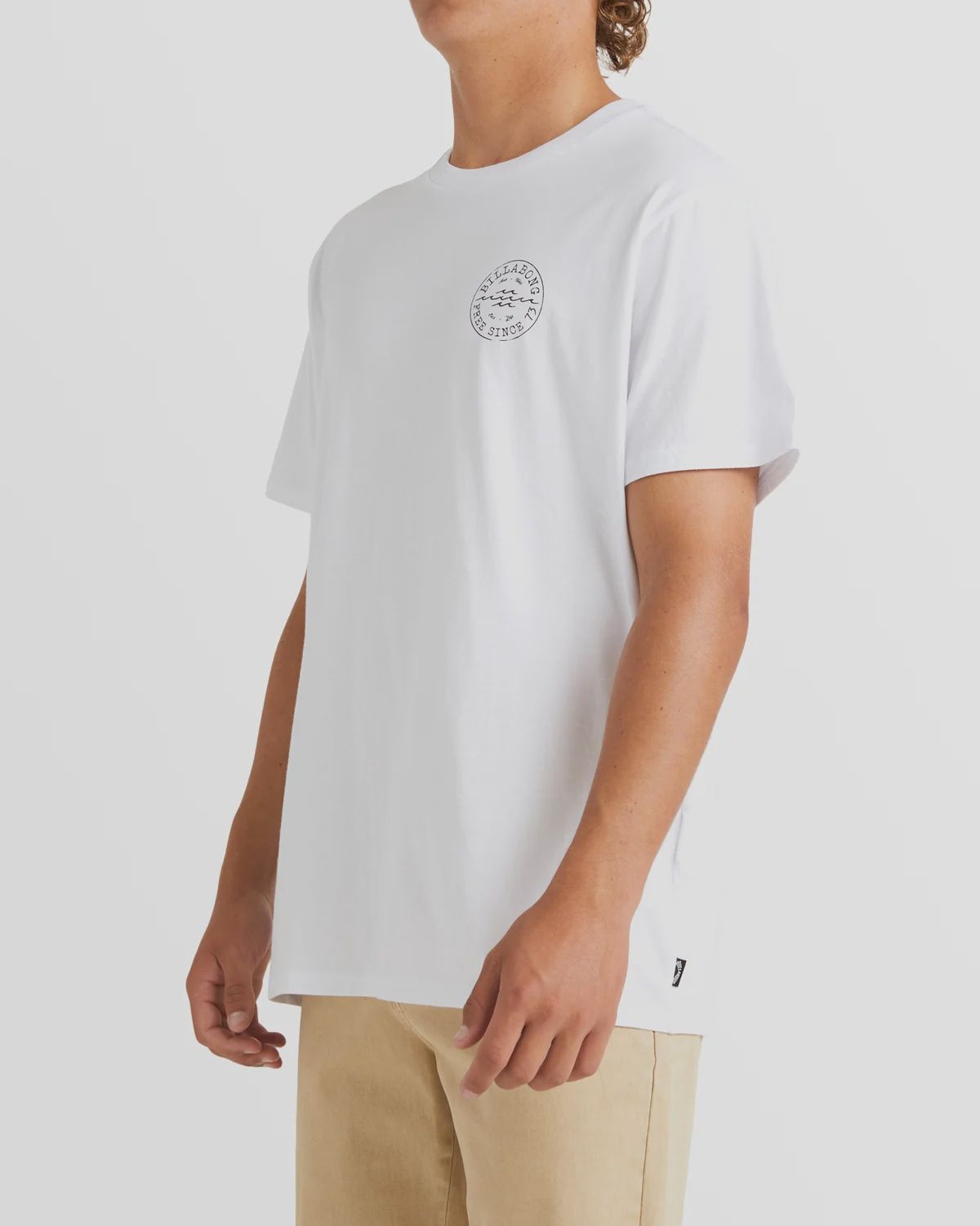 BILLABONG MENS BIG WAVE DAZ SS TEE - WHITE