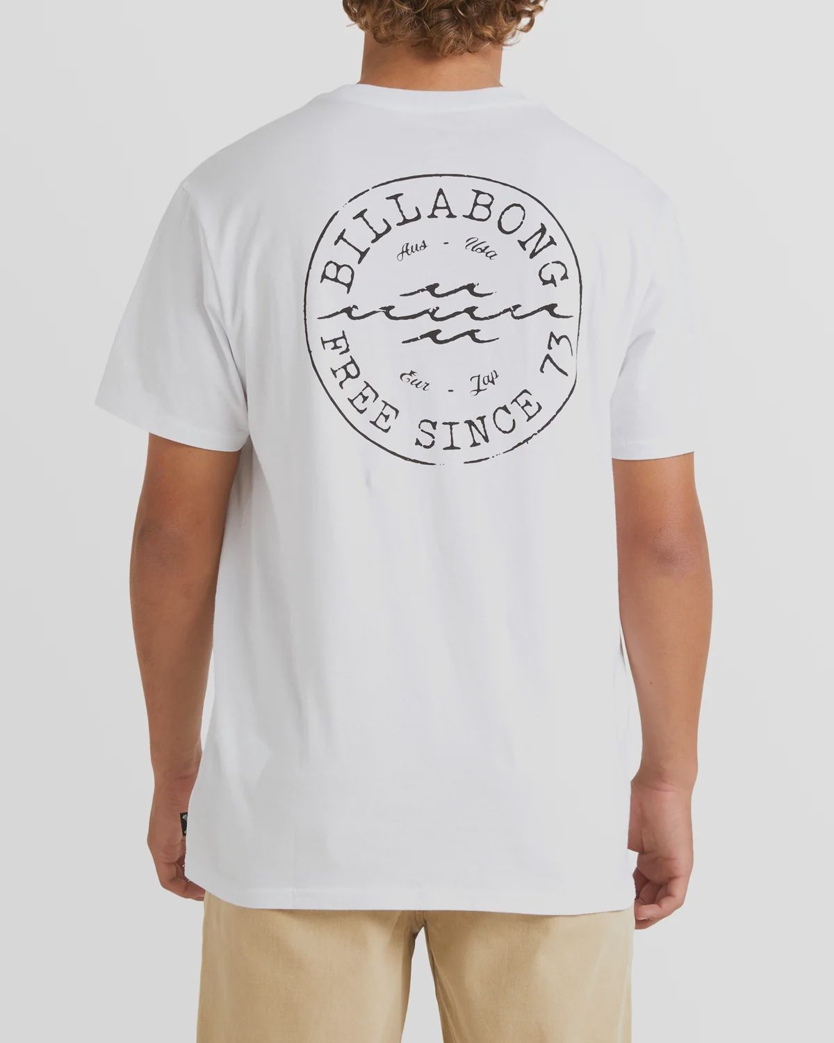 BILLABONG MENS BIG WAVE DAZ SS TEE - WHITE