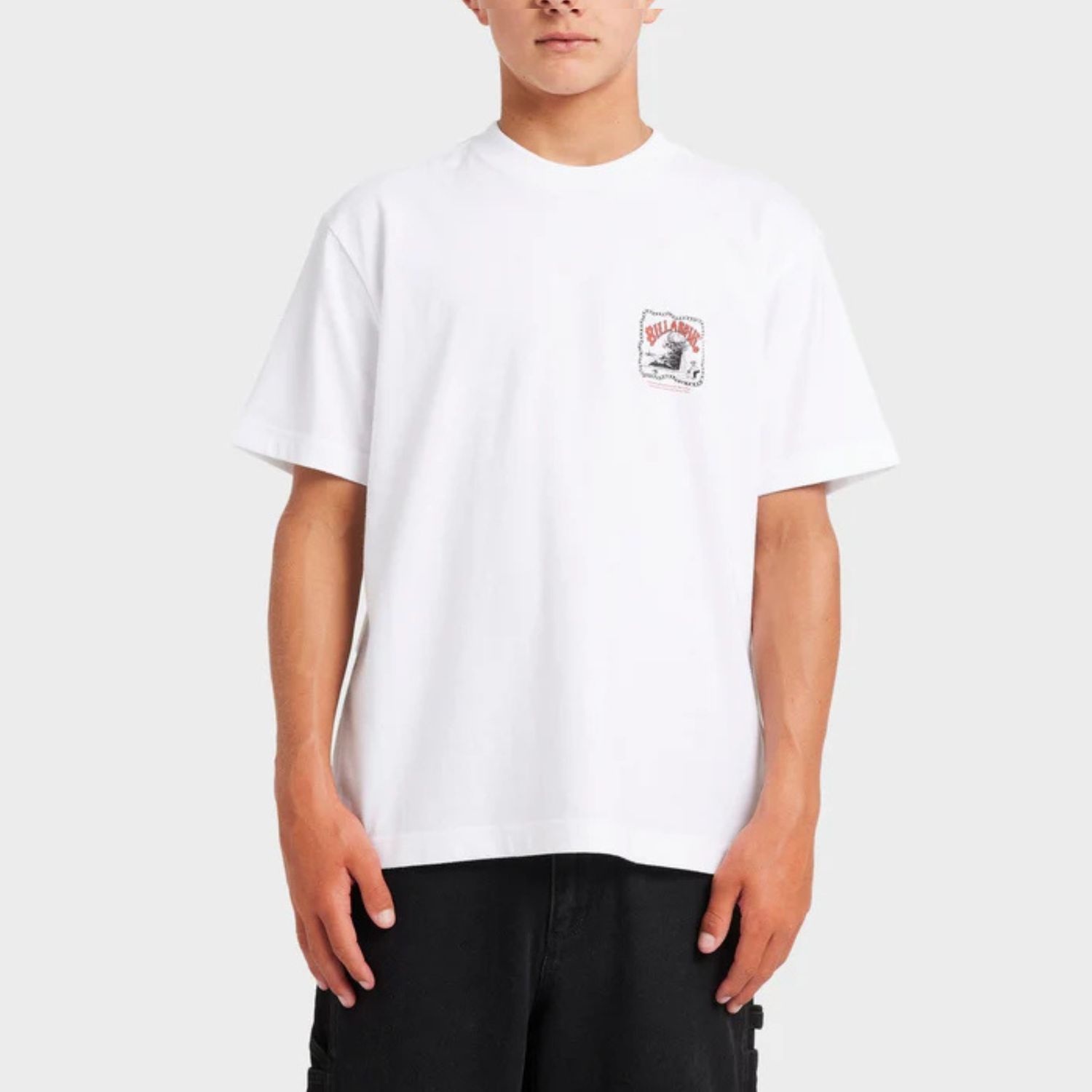 BILLABONG TEEN BOYS WAVE POOL OG SS TEE - WHITE