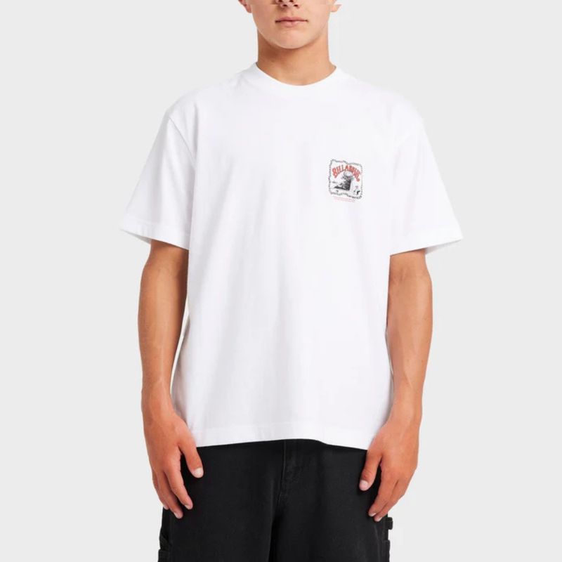 BILLABONG TEEN BOYS WAVE POOL OG SS TEE - WHITE
