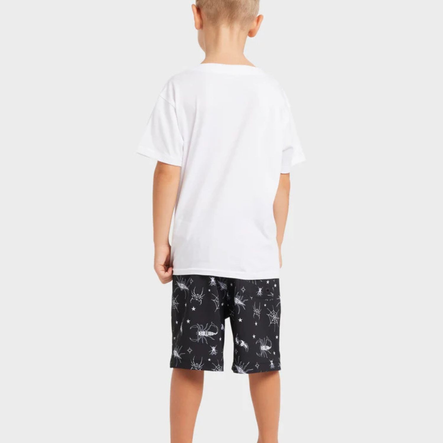 BILLABONG TODDLER BOYS GROMS CREATURES LAYBACK BOARDSHORT - BLACK
