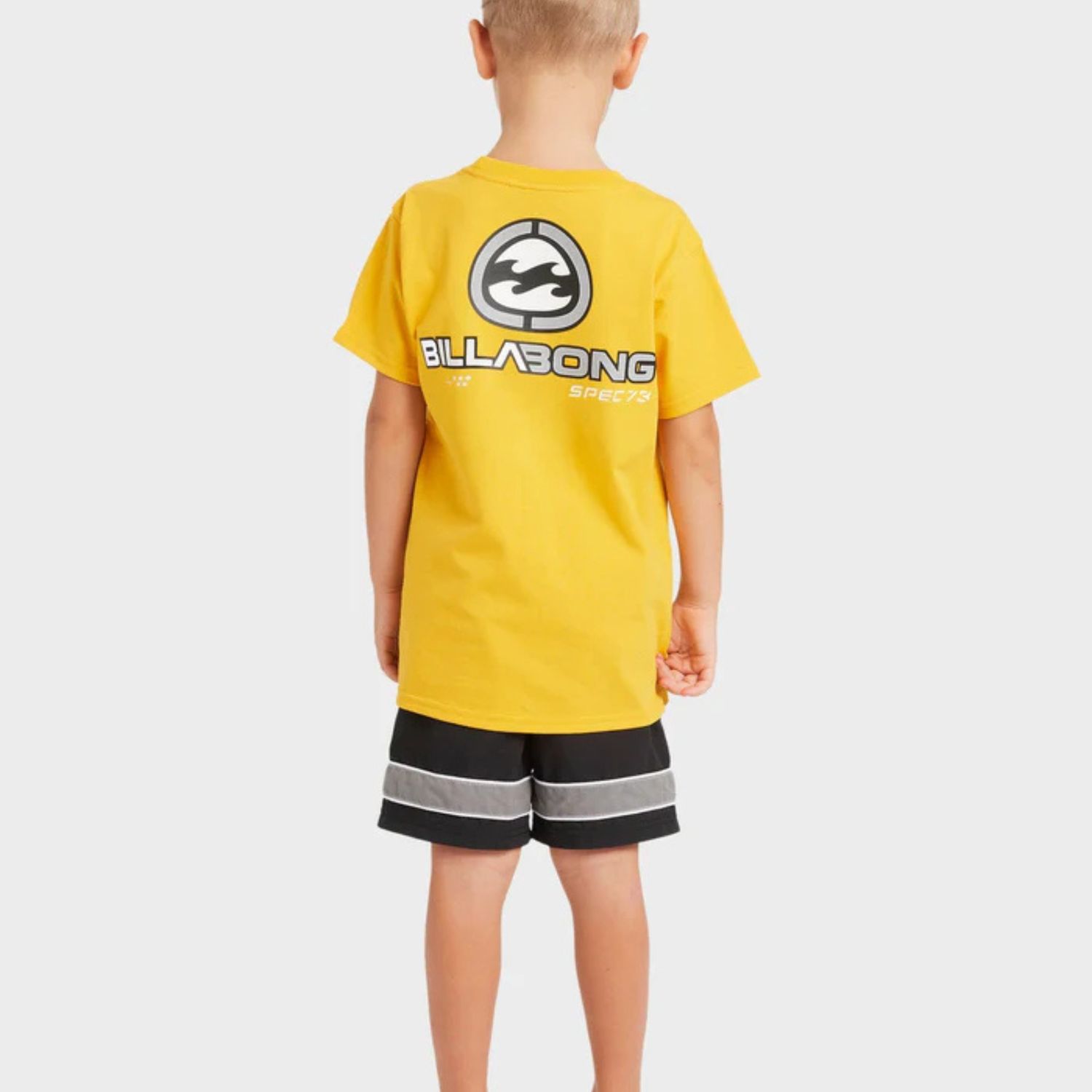 BILLABONG TODDLER BOYS GROMS SPEC BIOWAVE OG SS TEE - YELLOW