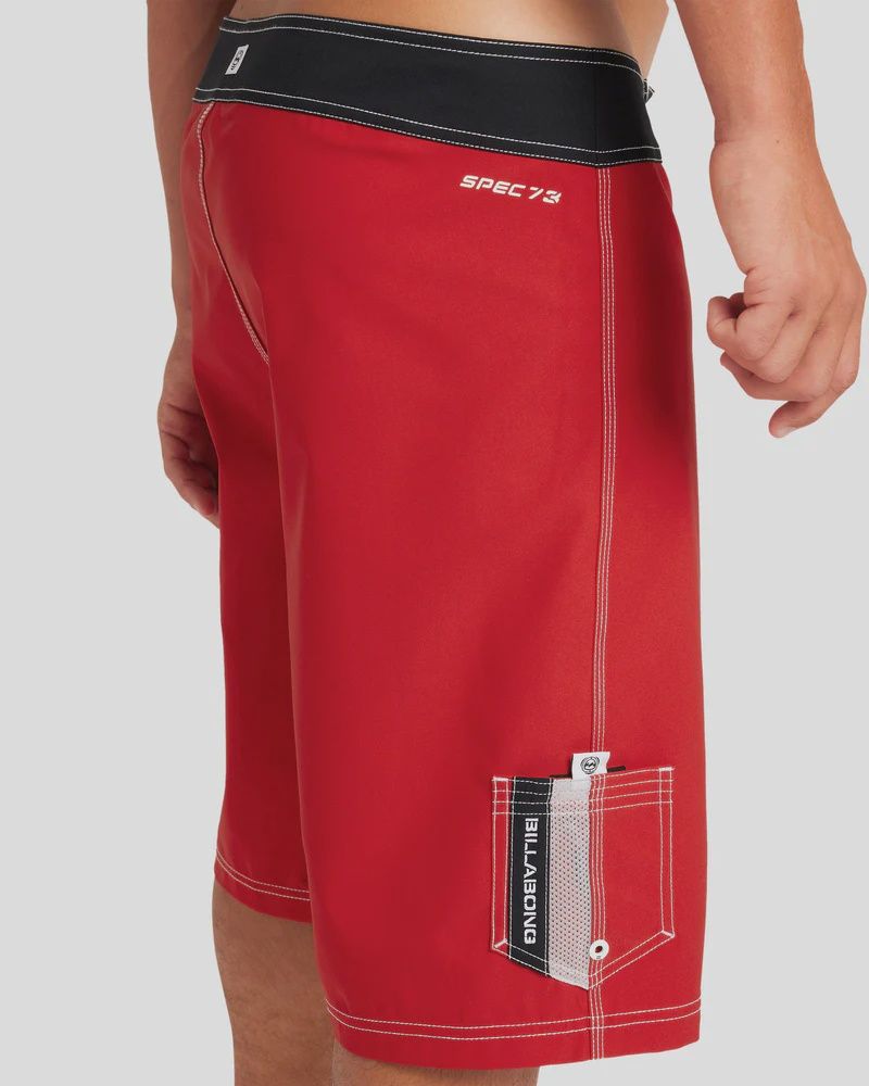 BILLABONG MENS SPEC 73 PRO BOARDSHORT - TRUE RED