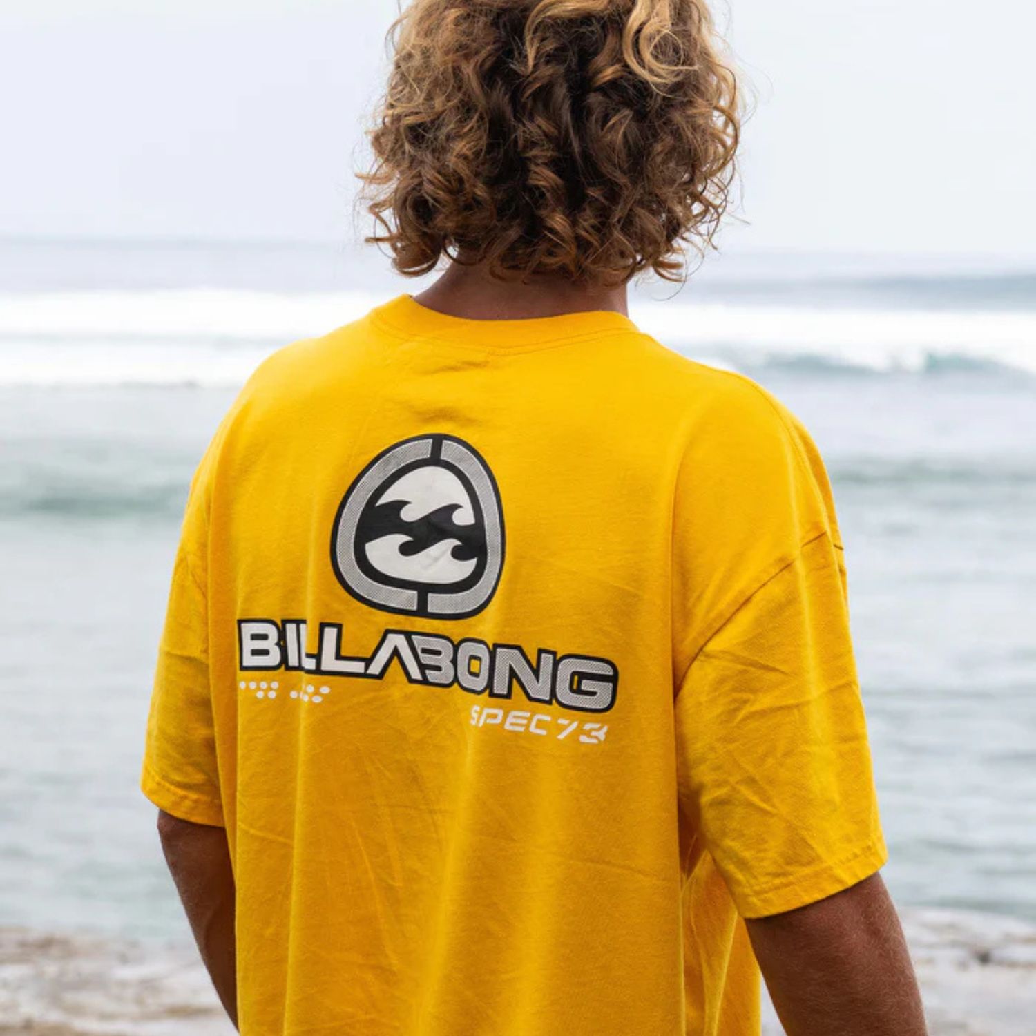 BILLABONG MENS BIO WAVE OG SS TEE - YELLOW