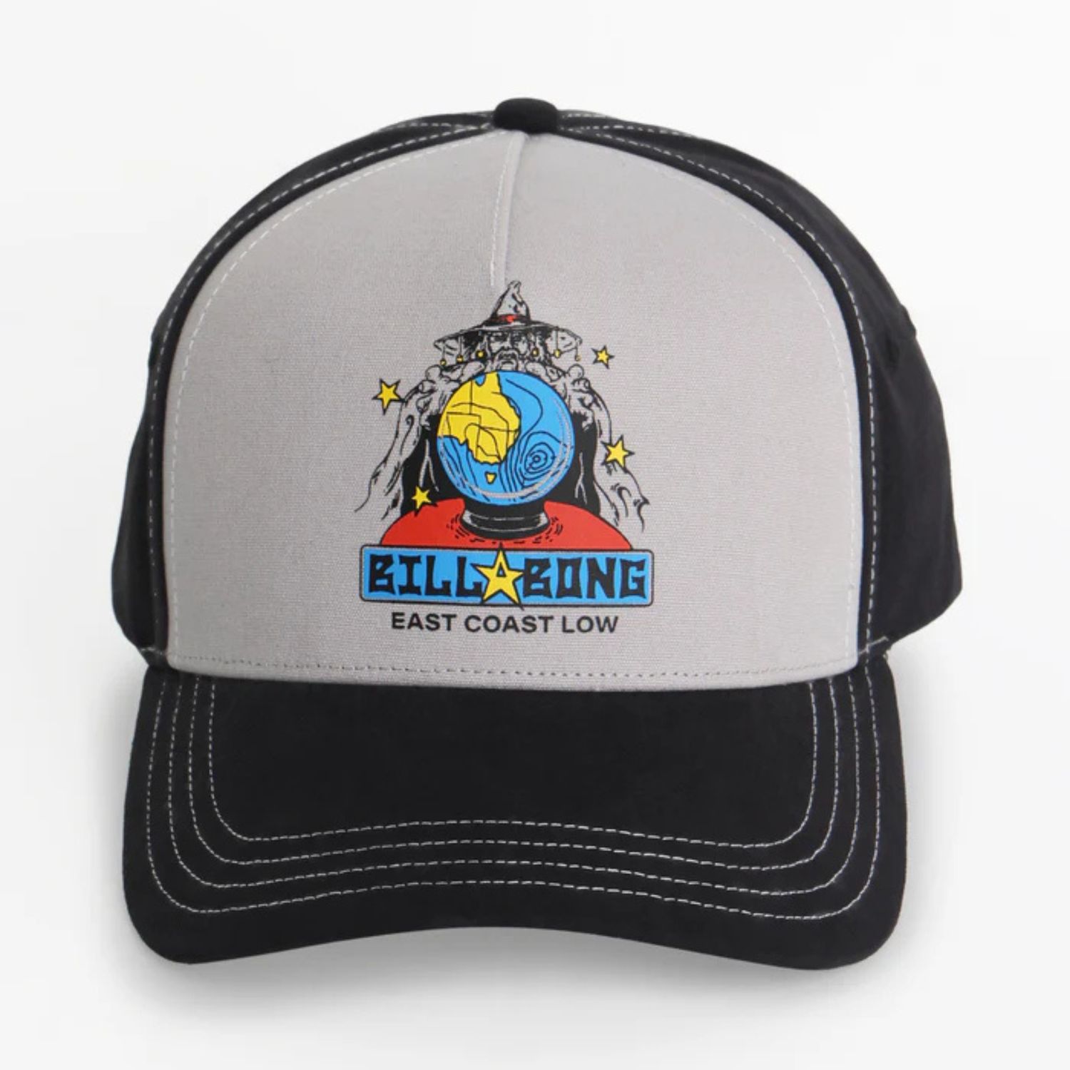 BILLABONG TEEN BOYS EAST COAST LOW TRUCKER CAP - BLACK