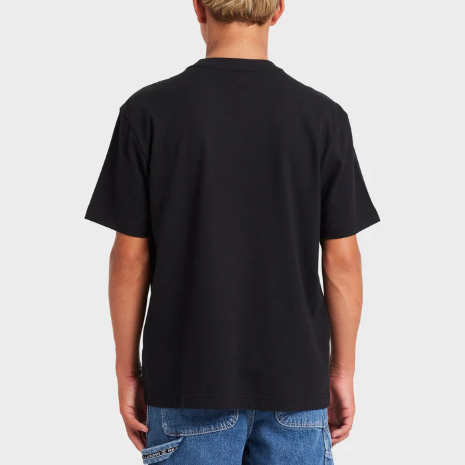 BILLABONG TEEN BOYS BEHIND THE LIP OG SS TEE - BLACK