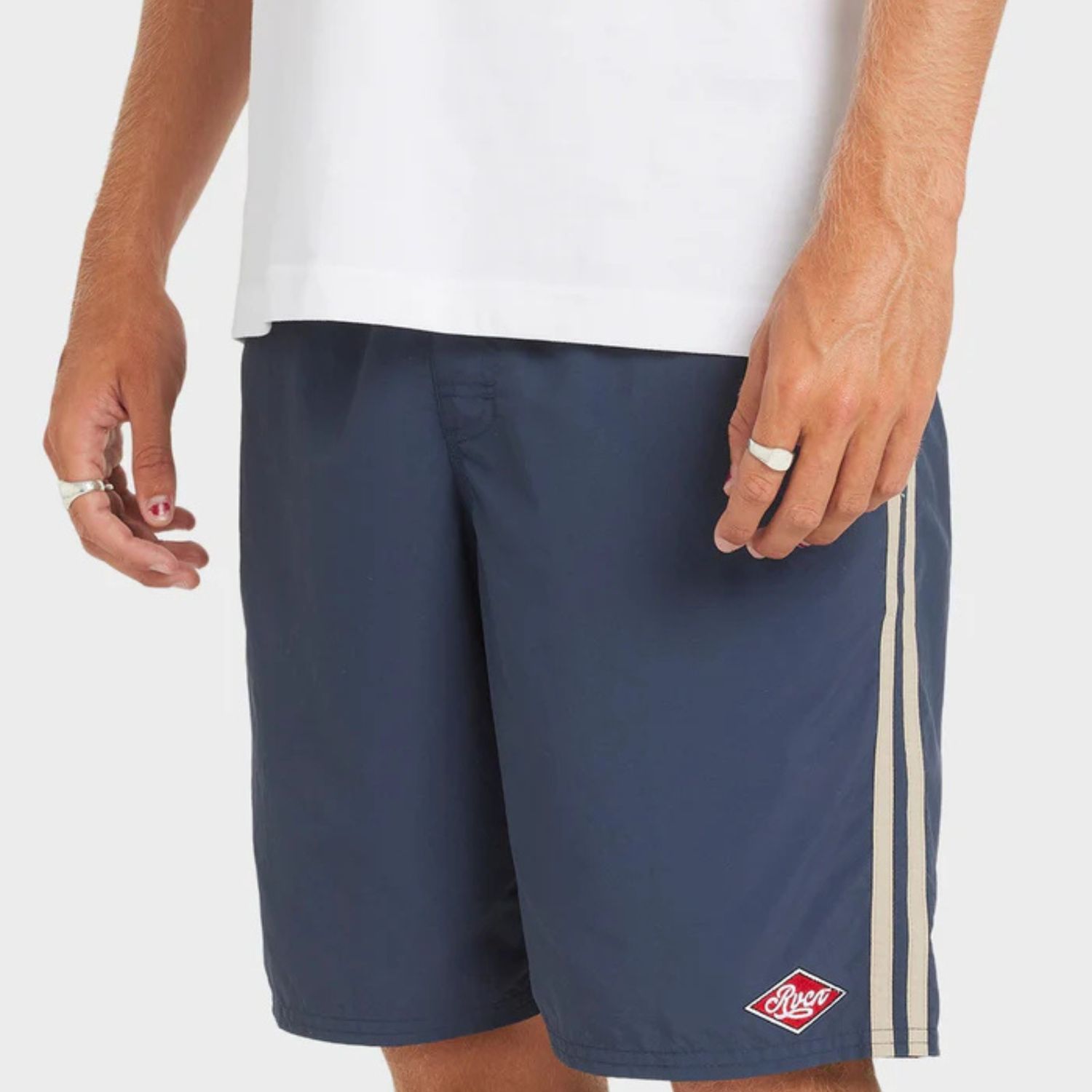 RVCA MENS  BREAKOUT ELASTIC 20" SHORT - MOODY BLUE