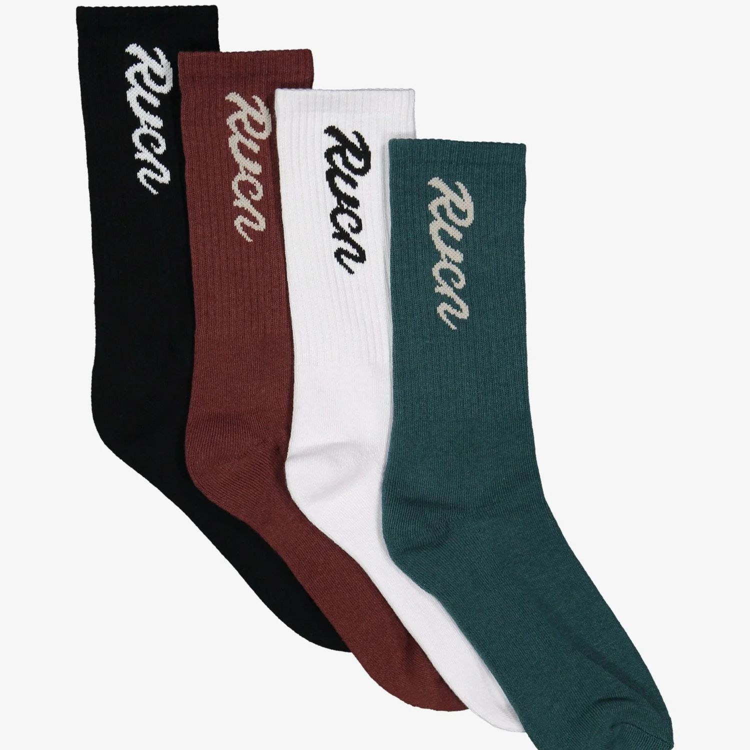 RVCA MENS  RVCA SEASONAL SOCK 4 PACK - MULTI