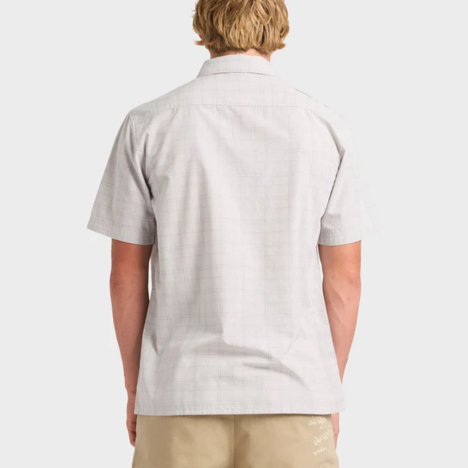 QUIKSILVER MENS  TESTAMENT SS SHIRT - GREY VIOLET