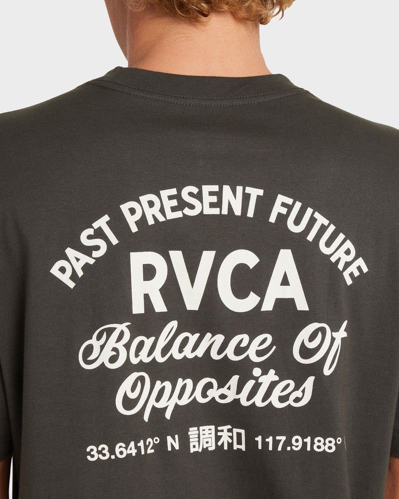 RVCA MENS  TEXTFULL SS TEE - PIRATE BLACK