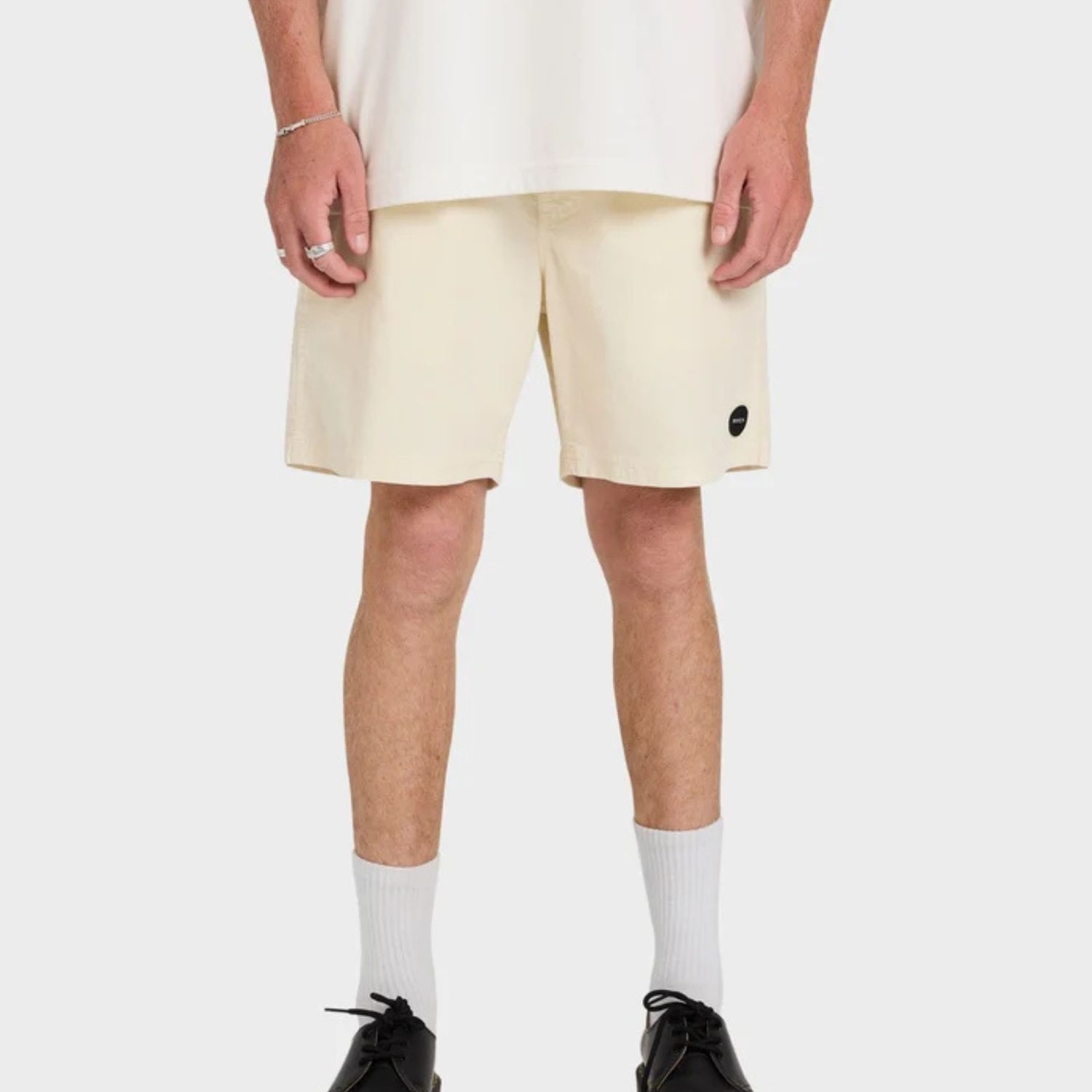 RVCA MENS  ESCAPE ELASTIC CORD SHORT II - LATTE