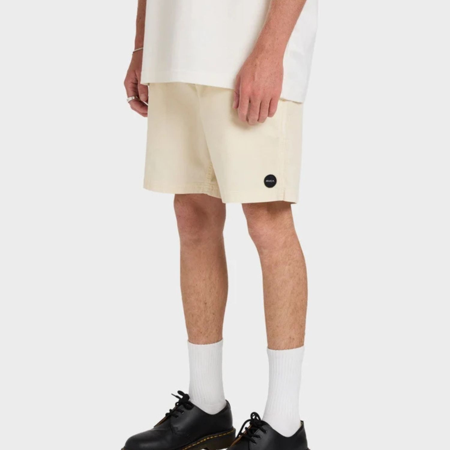 RVCA MENS  ESCAPE ELASTIC CORD SHORT II - LATTE