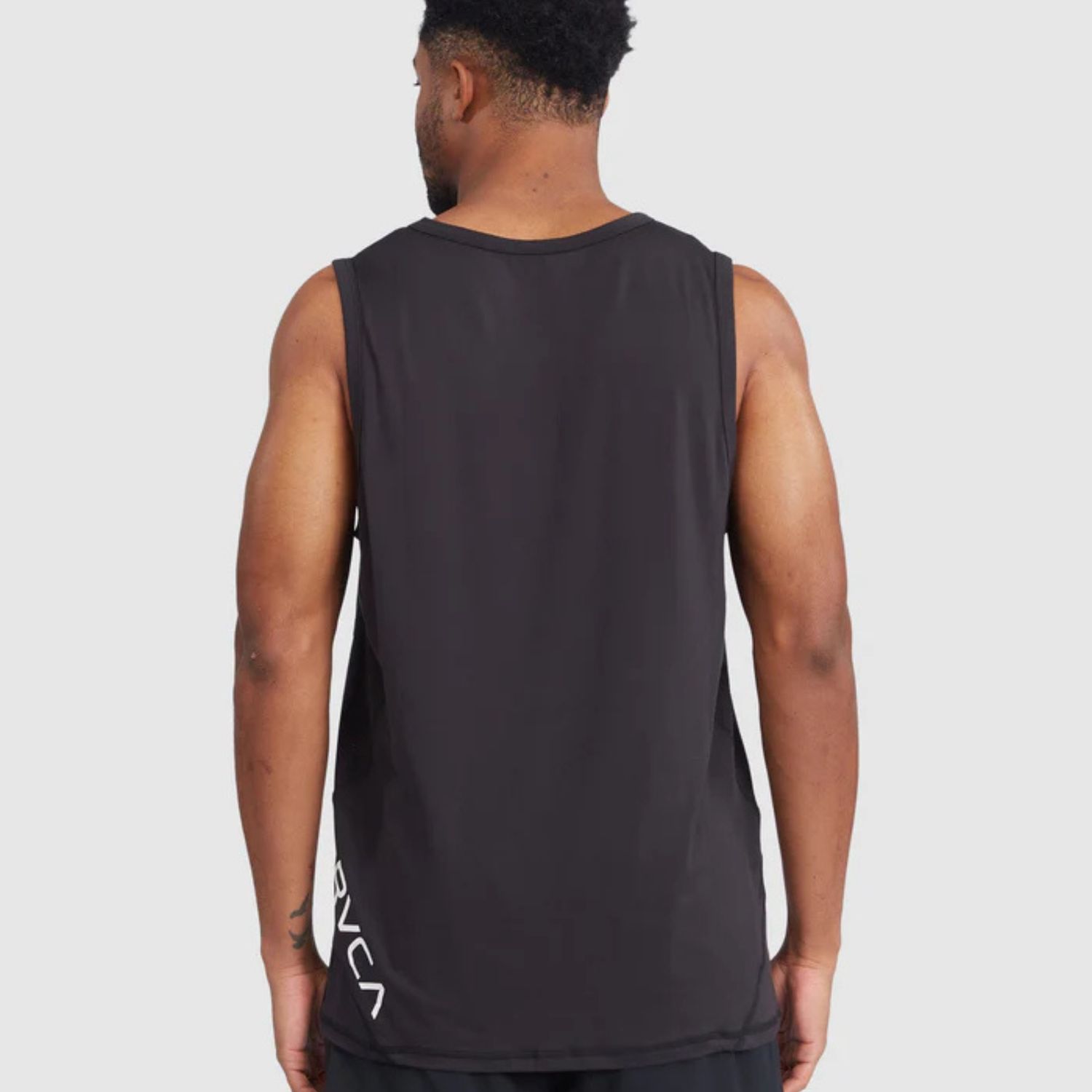 RVCA MENS  SPORT VENT SINGLET - BLACK