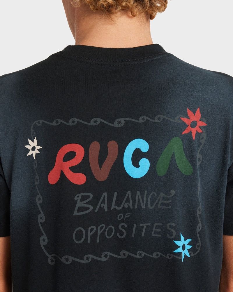 RVCA MENS  MEL G BALANCE SS TEE - BLACK