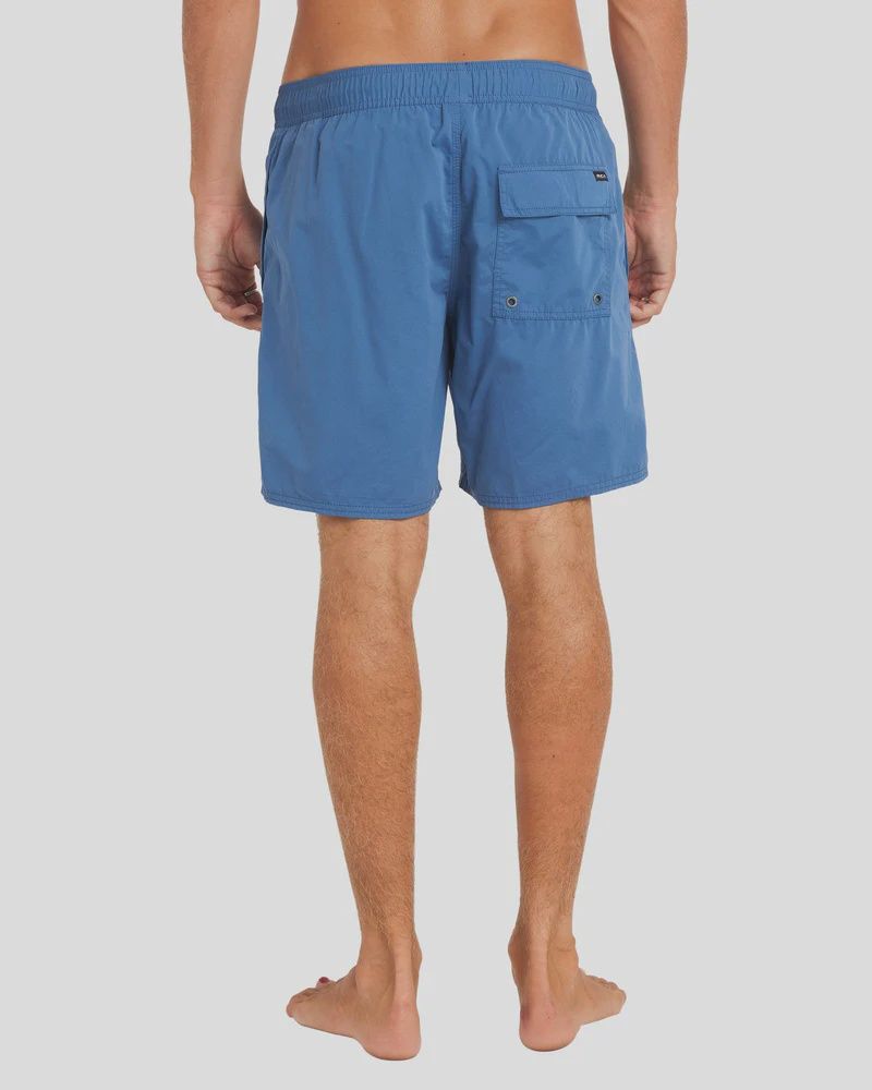 RVCA MENS  OPPOSITES ELASTIC 2 17" SHORT - INDIGO