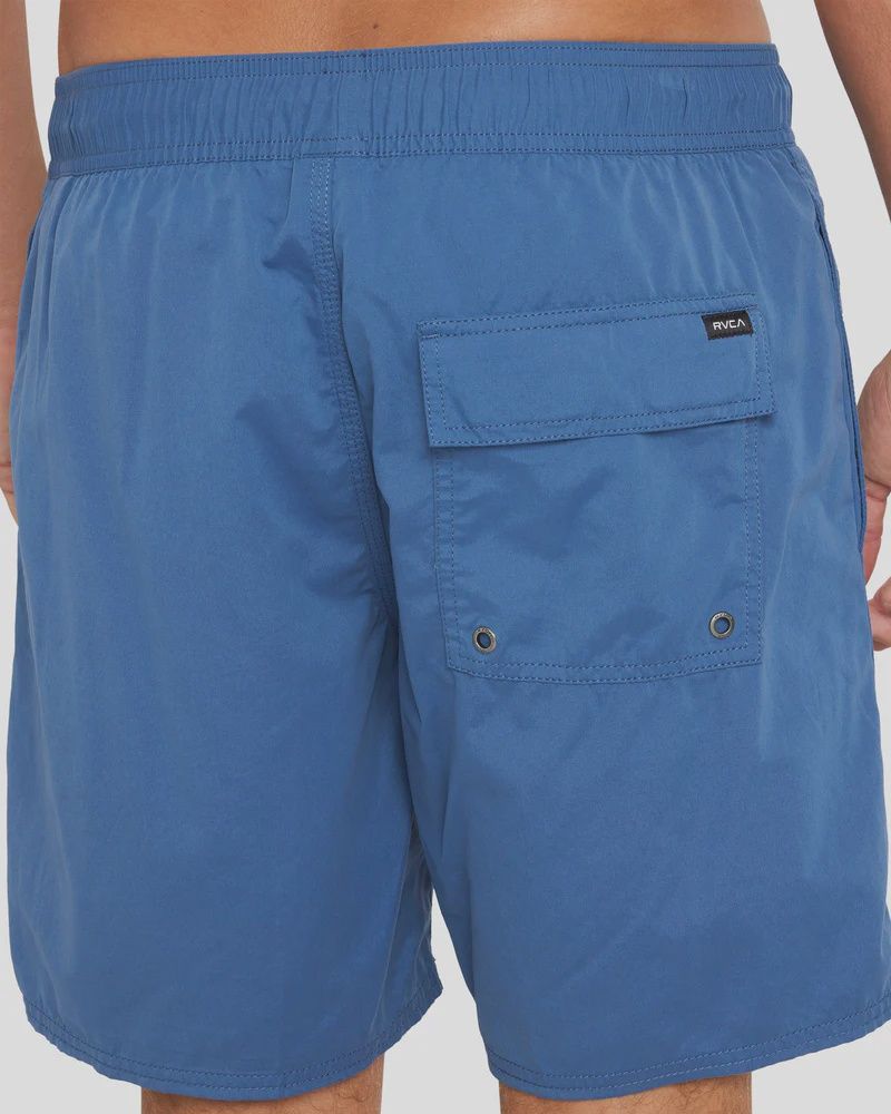 RVCA MENS  OPPOSITES ELASTIC 2 17" SHORT - INDIGO