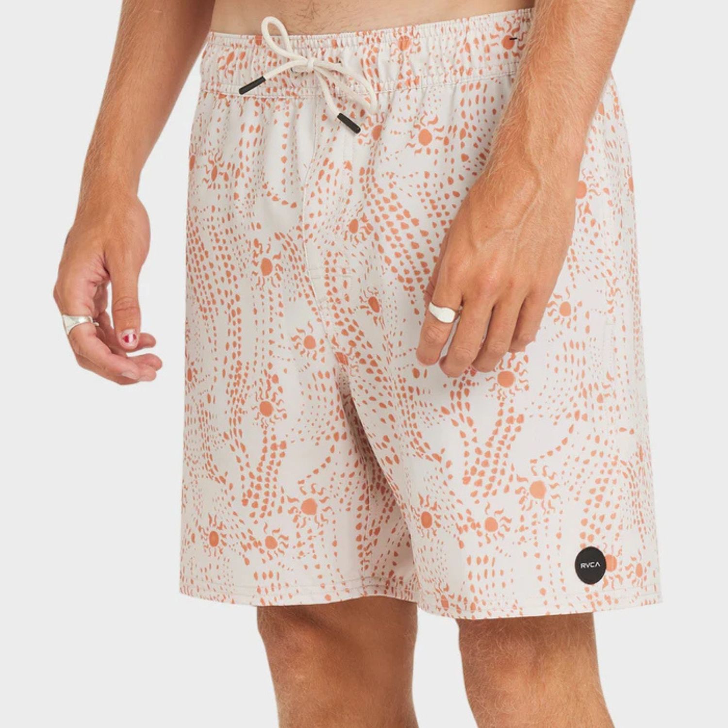 RVCA MENS  VA ELASTIC SHORT 17" - CERAMIC
