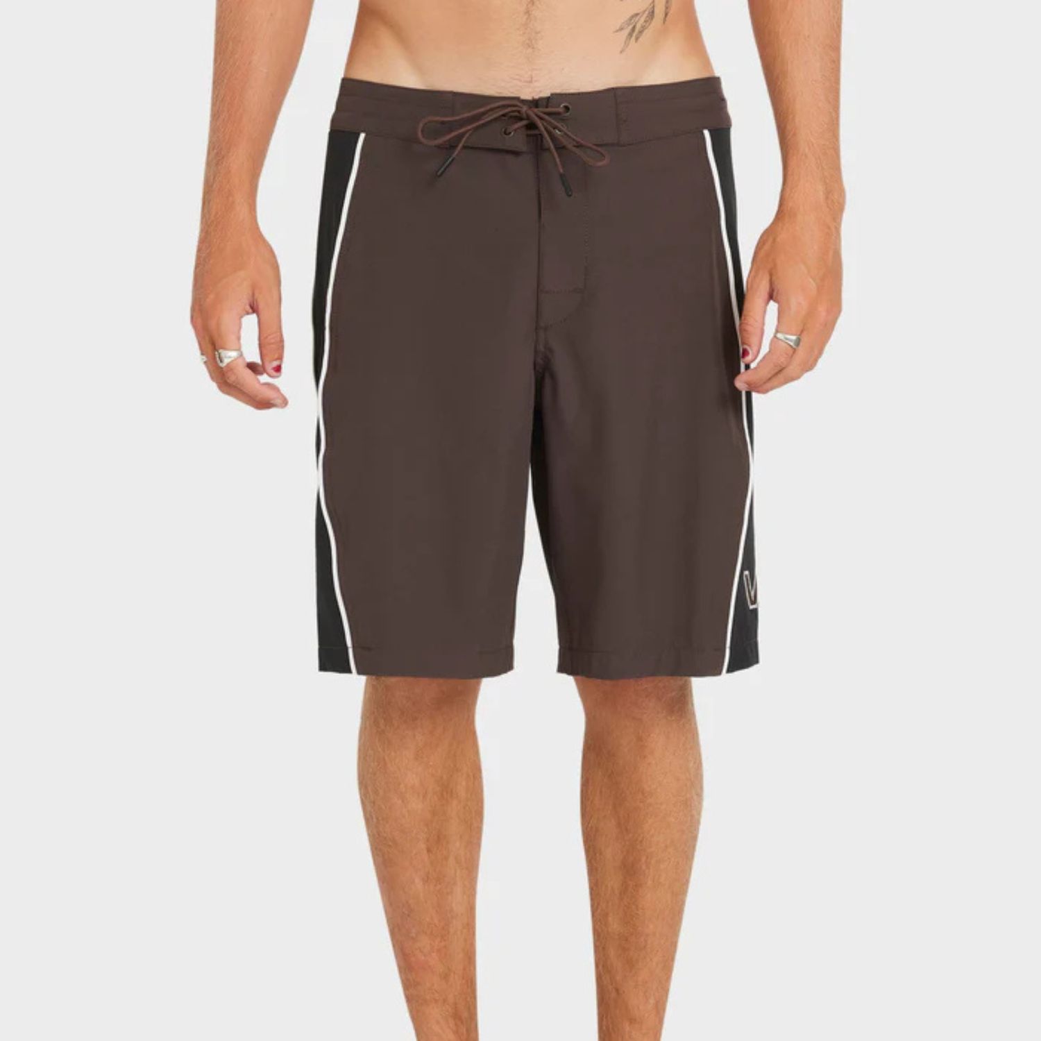 RVCA MENS  RETRACT TRUNK 20" SHORT - MOCHA