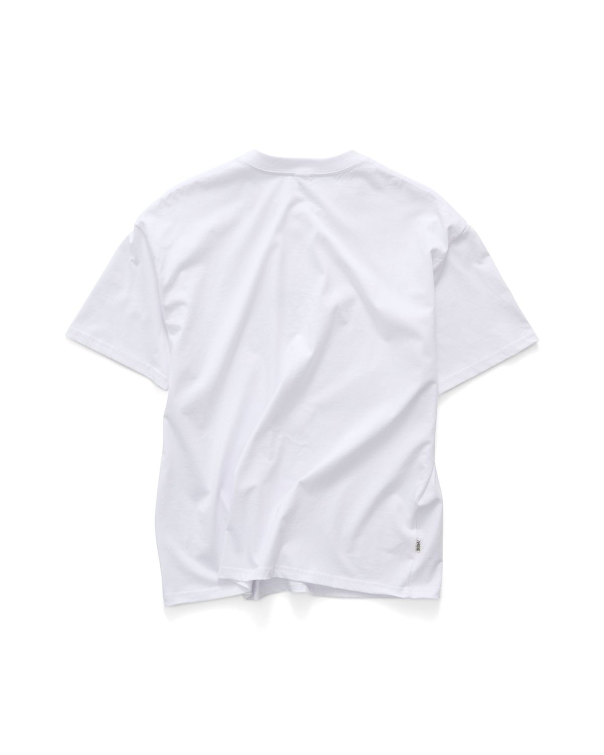 S-DOUBLE MENS  S CUBE MID BLOCK SS TEE - WHITE