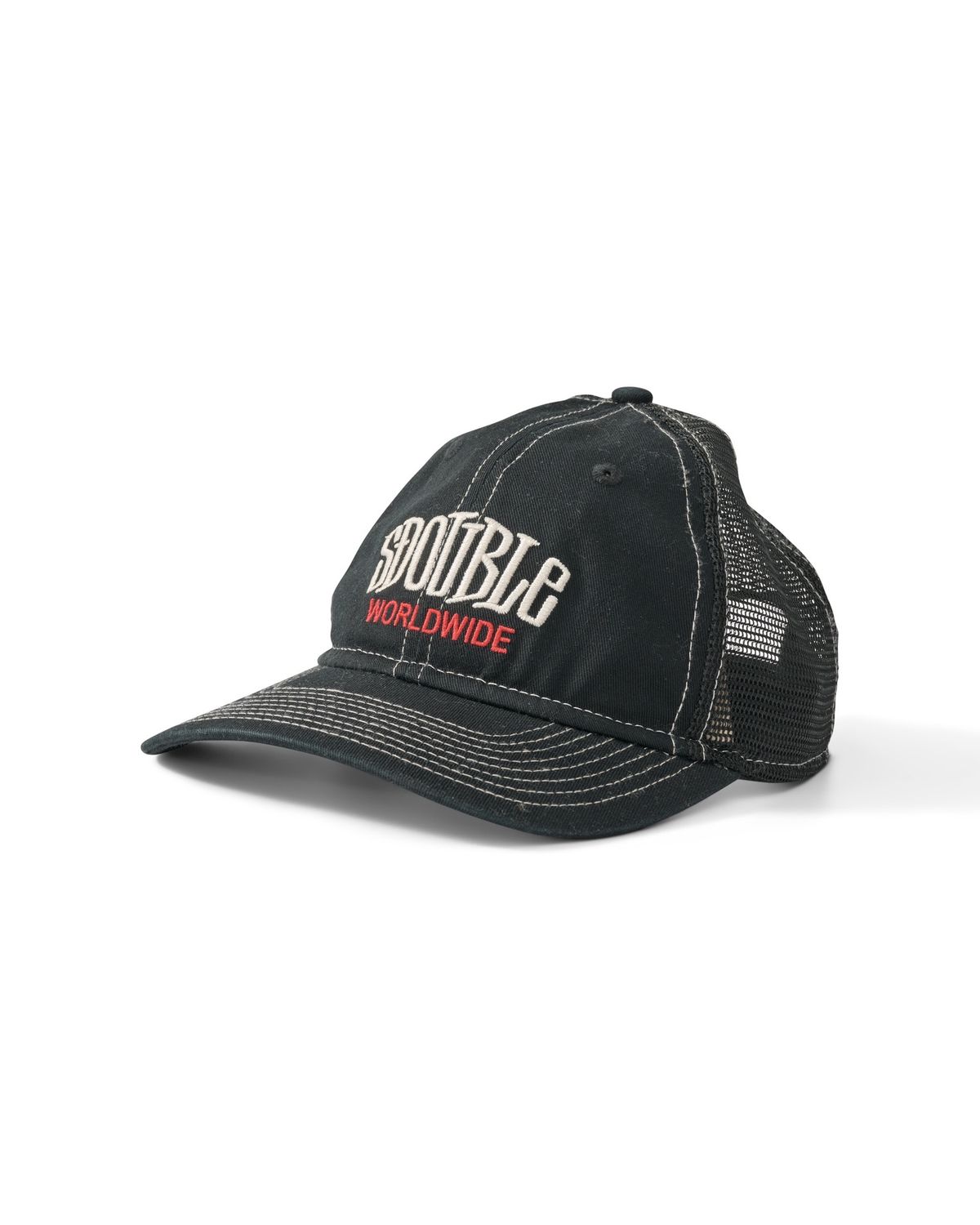 S-DOUBLE MENS  WORLDWIDE RELAXED TRUCKER - BLACK