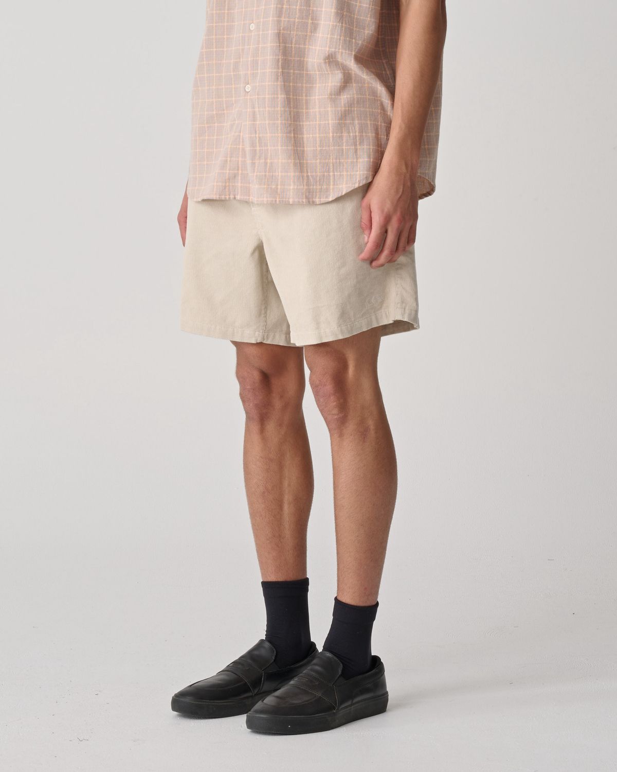 S-DOUBLE MENS  CORD COAST BOXER SHORT - BONE
