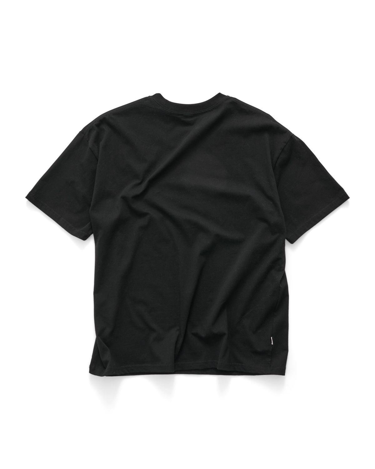 S-DOUBLE MENS  S CUBE MID BLOCK SS TEE - BLACK