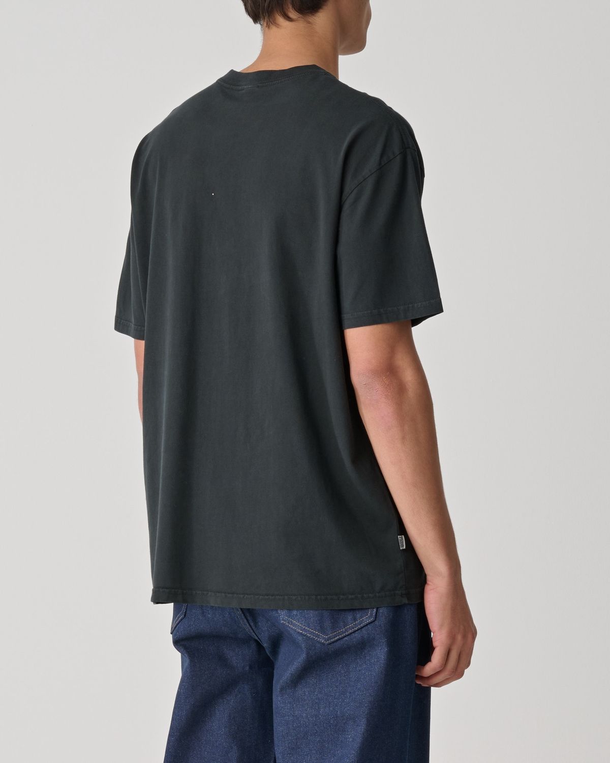S-DOUBLE MENS  DESIGN SHOP SS TEE - PIGMENT BLACK