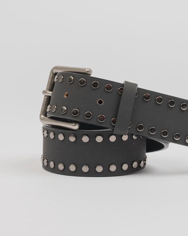 RUSTY WOMENS BALLAD STUD BELT - BLACK