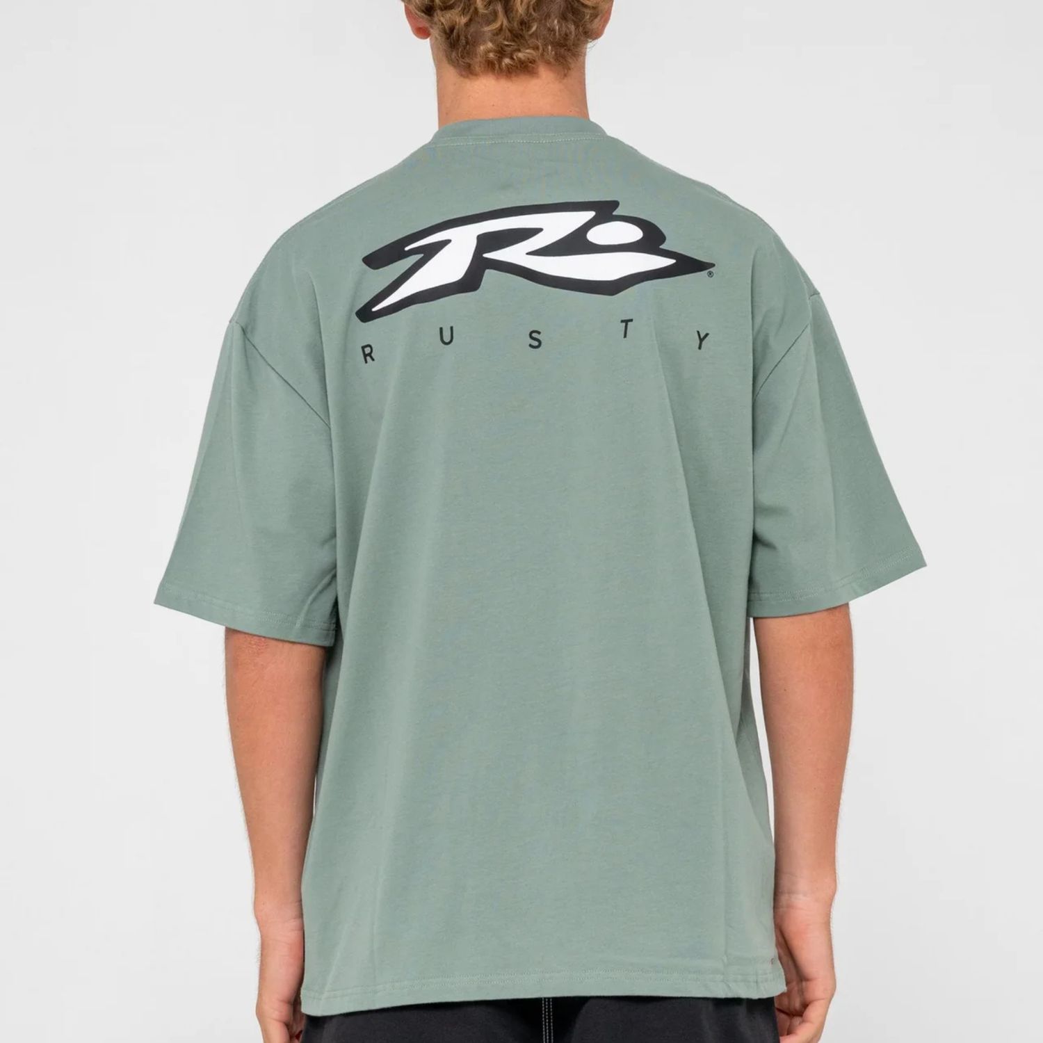 RUSTY MENS  REGISTERED SHORT SLEEVE TEE - SLATE