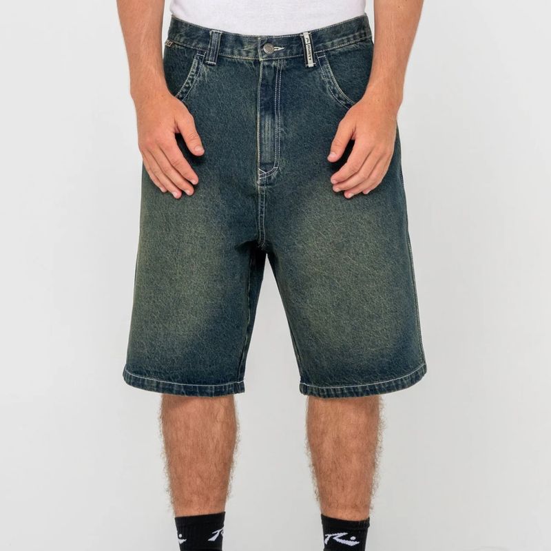 RUSTY MENS  STONE COLD BAGGY JORT - DARK N DIRTY