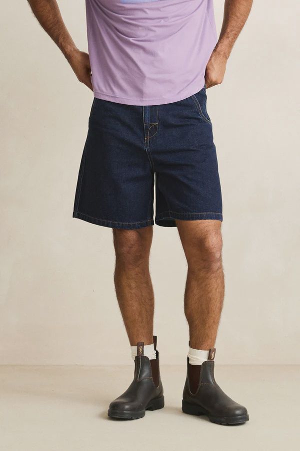 RHYTHM MENS ESSENTIAL JEAN SHORT- INDIGO