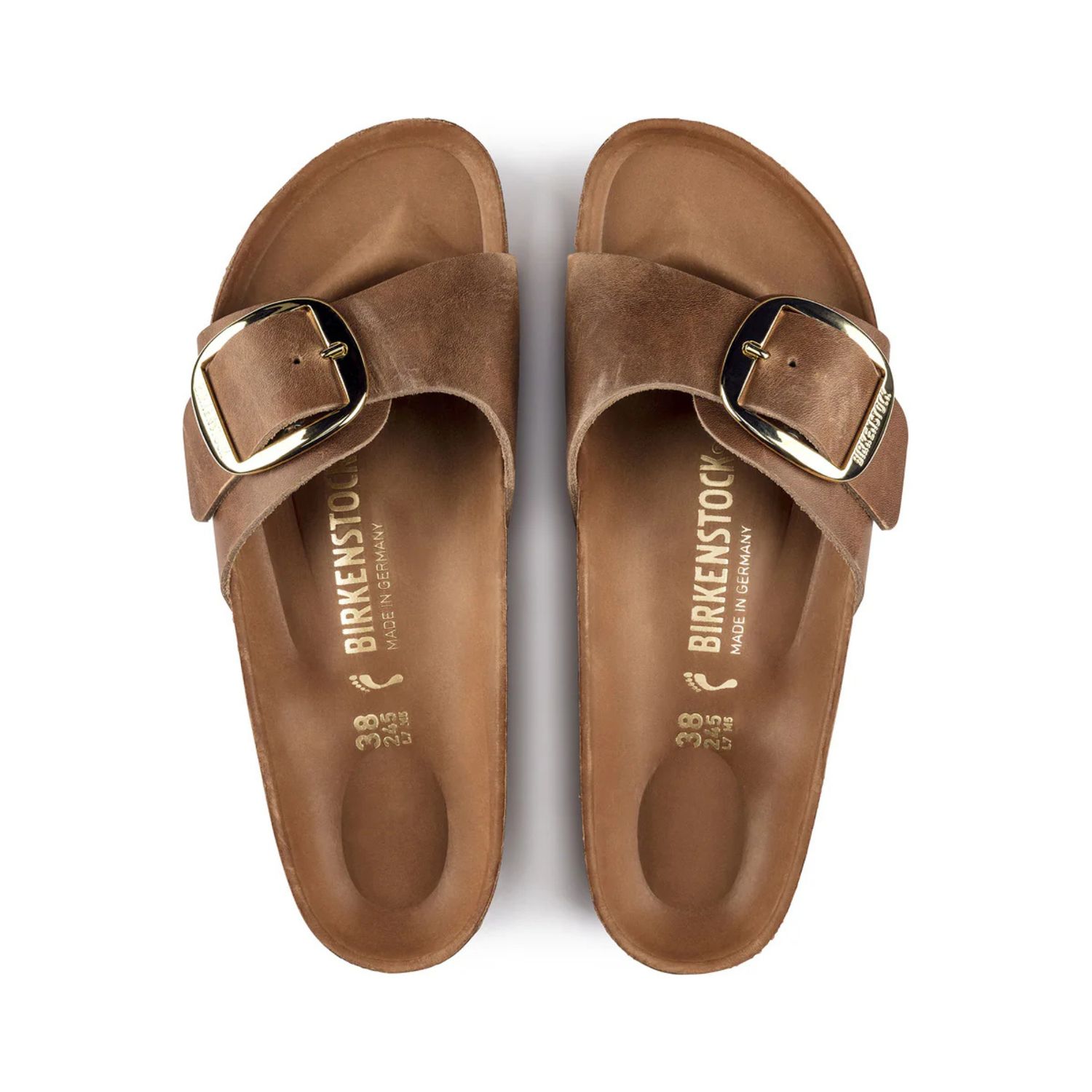 BIRKENSTOCK MADRID BIG BUCKLE- COGNAC OILED LEATHER