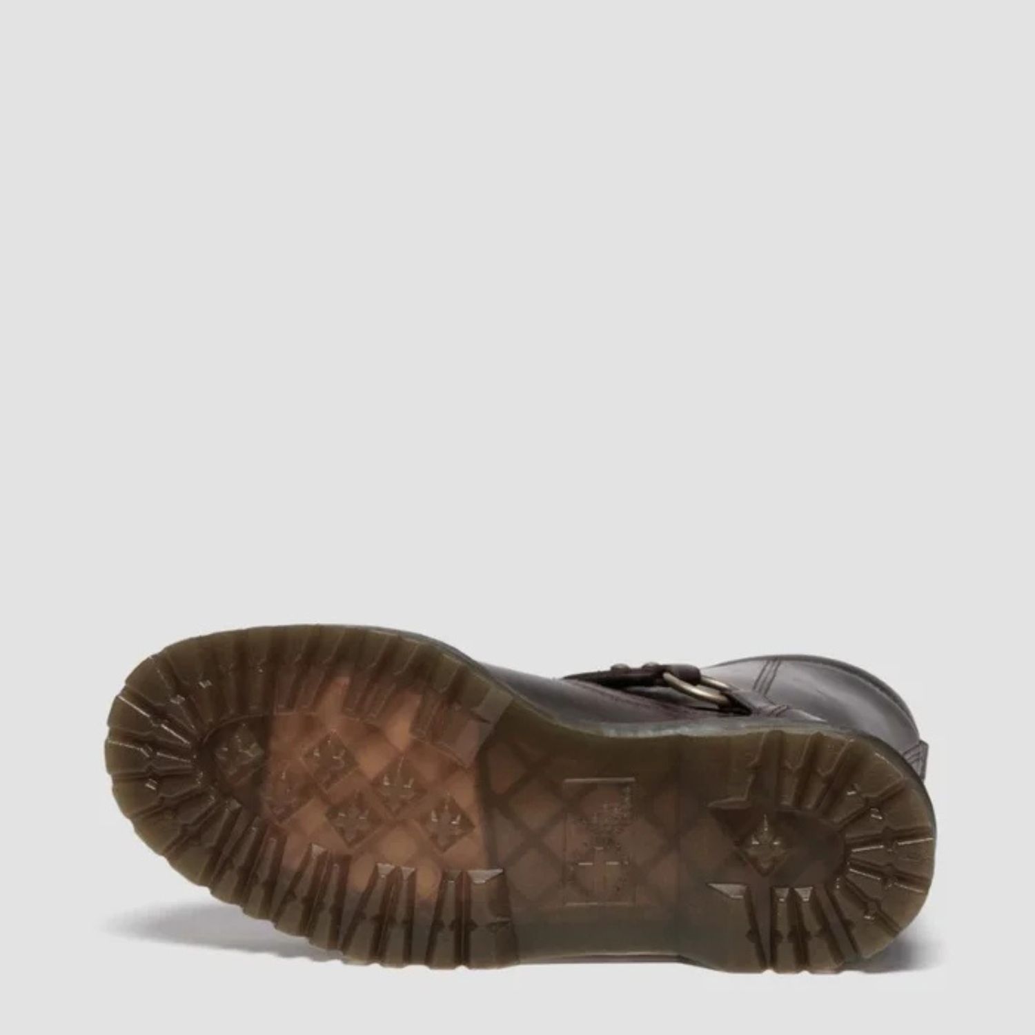 DR MARTENS UNISEX ANISTONE HARNESS BOOT- DARK BROWN/CRAZY HORSE