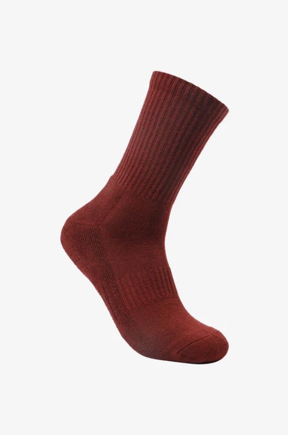 GLOBE MENS GLOBE SINGLES CREW SOCK - MAROON