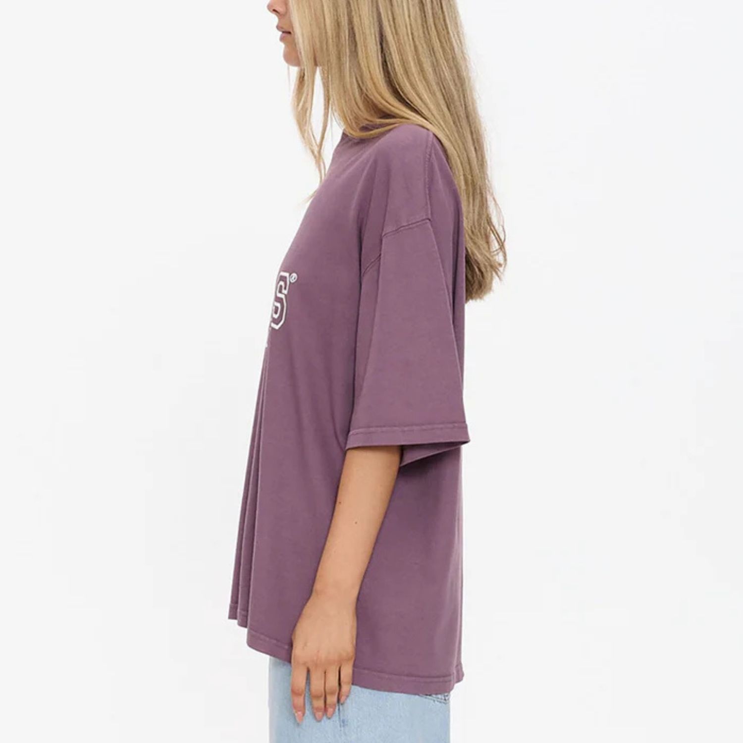 THRILLS WOMENS  BREAK POINT OVERSIZED TEE - VINTAGE MAUVE