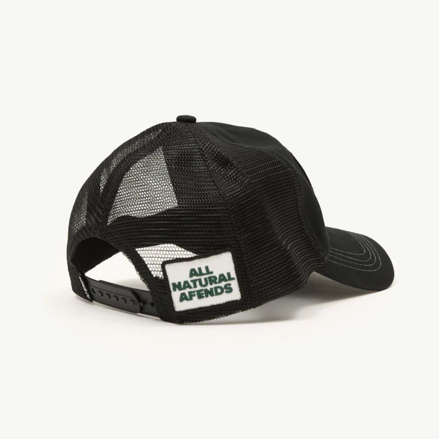 AFENDS MENS GENUINE SENTIMENT RECYCLED TRUCKER CAP - BLACK