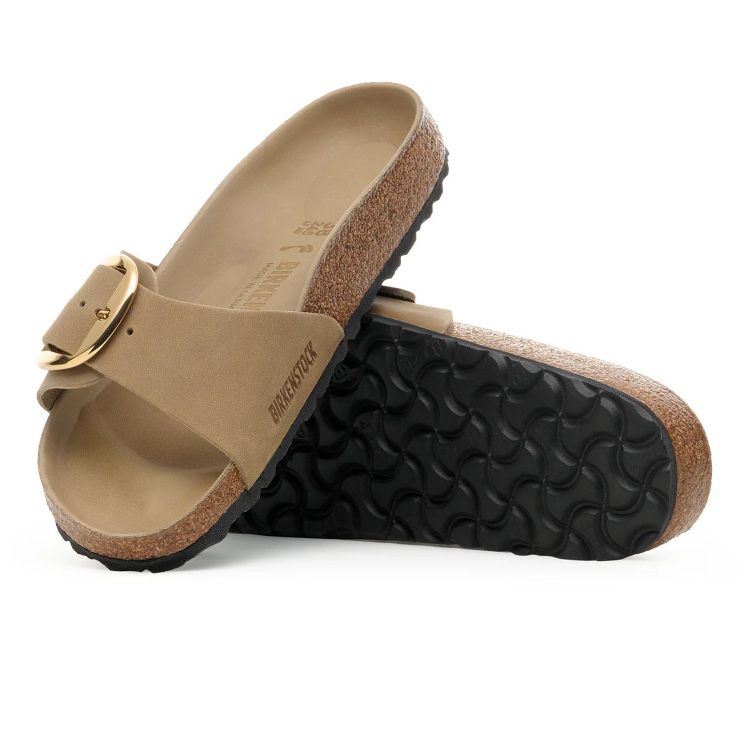 BIRKENSTOCK MADRID BIG BUCKLE OILED LEATHER REGULAR- TABACCO BROWN