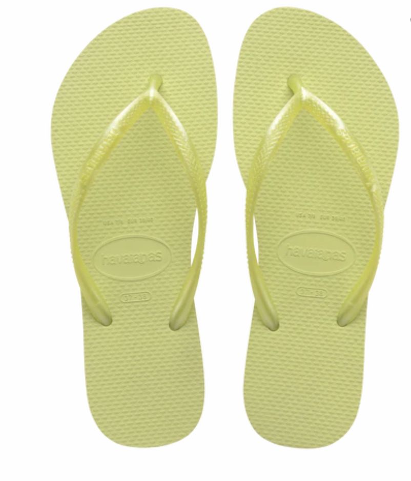 HAVAIANAS WOMENS SLIM METALLIC - MATCHA GREEN