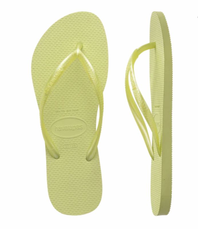 HAVAIANAS WOMENS SLIM METALLIC - MATCHA GREEN
