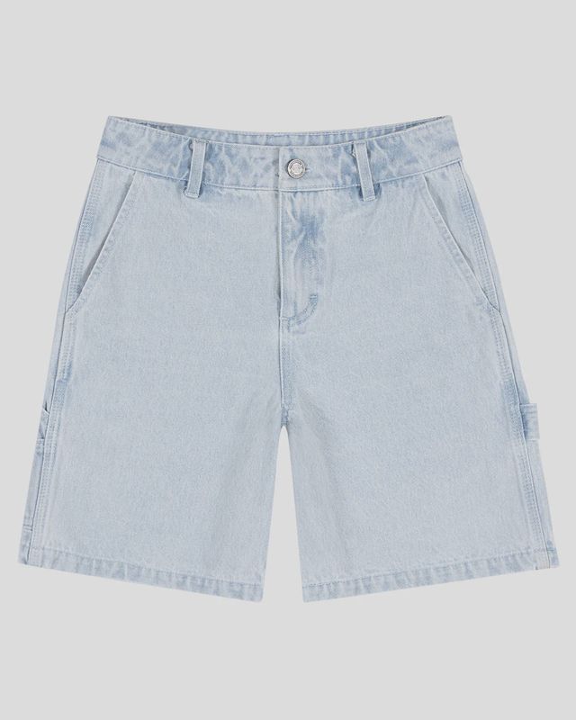 SANTA CRUZ GIRLS CACTUS DOT CARPENTER SHORT- LIGHT WASHED INDIGO