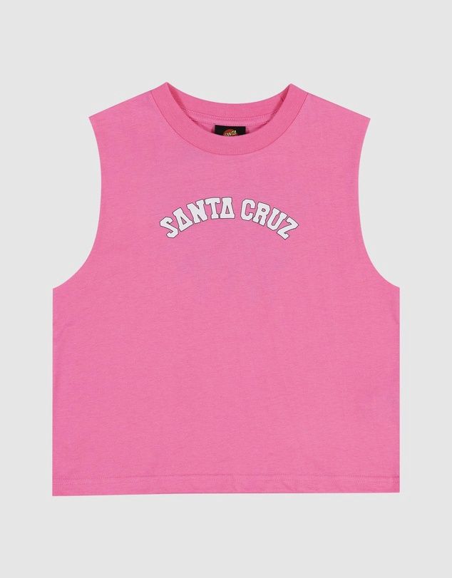 SANTA CRUZ GIRLS FIELD STRIP CENTRE MUSCLE CROPPED- PINK