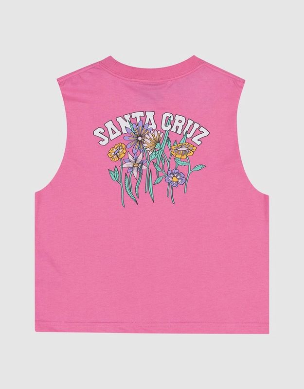 SANTA CRUZ GIRLS FIELD STRIP CENTRE MUSCLE CROPPED- PINK